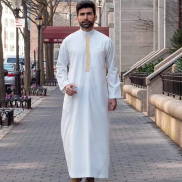 Modern Embroidered Men’s Abaya