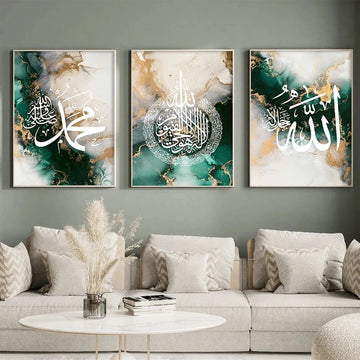 Triptych Quran Calligraphy Diamond Art