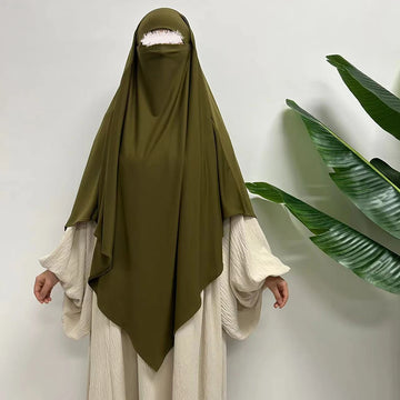 Premium Stretchy Diamond Prayer Khimar