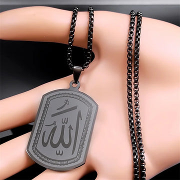 Stylish Allah Blessing Islamic Pendant Necklace