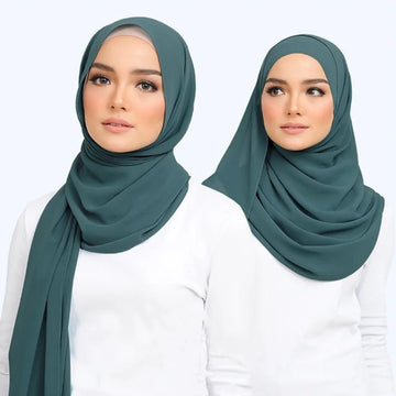 Elegant Muslim Chiffon Hijab Scarf